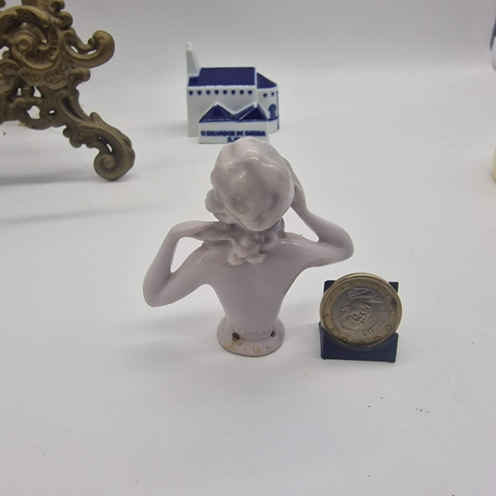 Statuina Half Doll in porcellana tedesca, 1910 circa