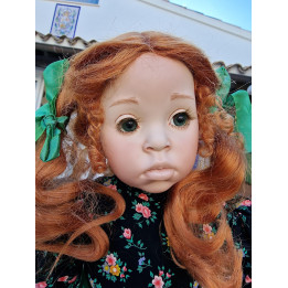 Porcelanowa lalka Flossie Donna RuBert 1995 - 62 cm