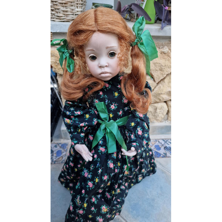 Flossie Porcelain Doll by Donna RuBert (1995) - 62 cm