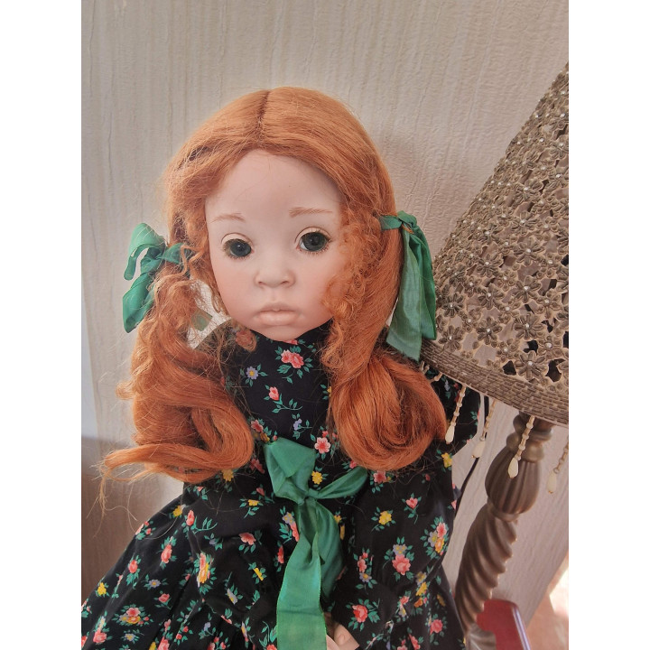 Porzellanpuppe Flossie von Donna RuBert (1995) - 62 cm