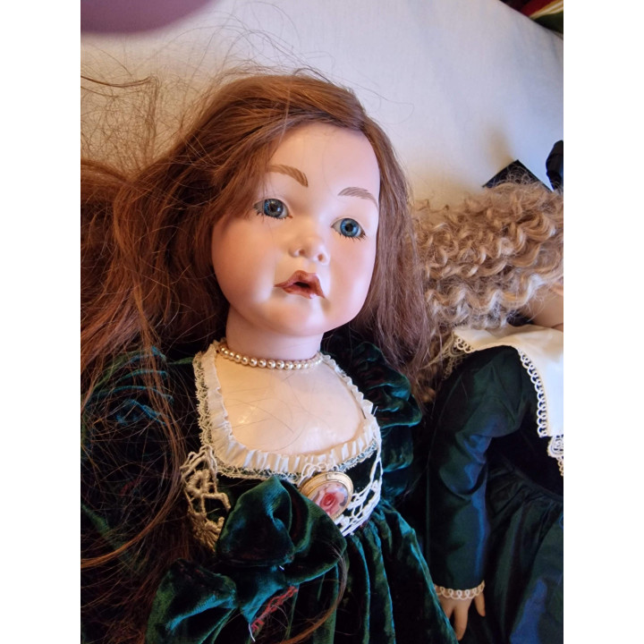 Helga Matejka Porzellanpuppe Marielle 1991 - 62cm Sammlerstück