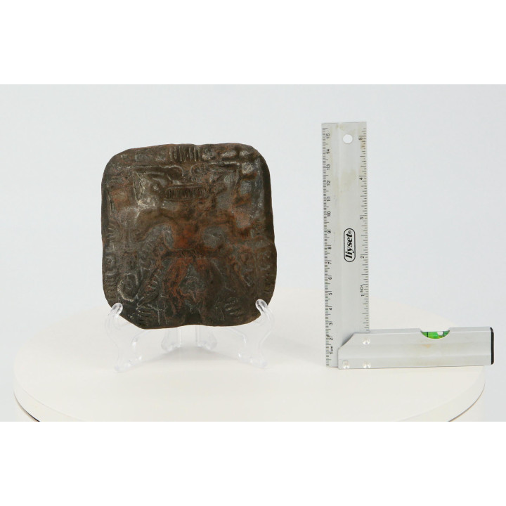 Duży ceramiczny stempel mezoamerykański - styl aztecki