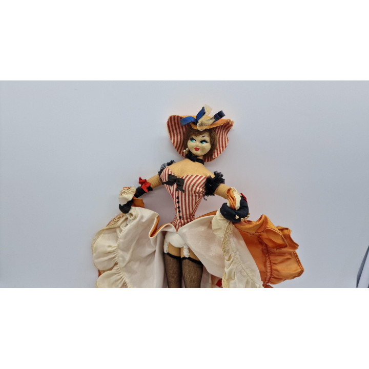 Poupée Danseuse de French Cancan Vintage 1960