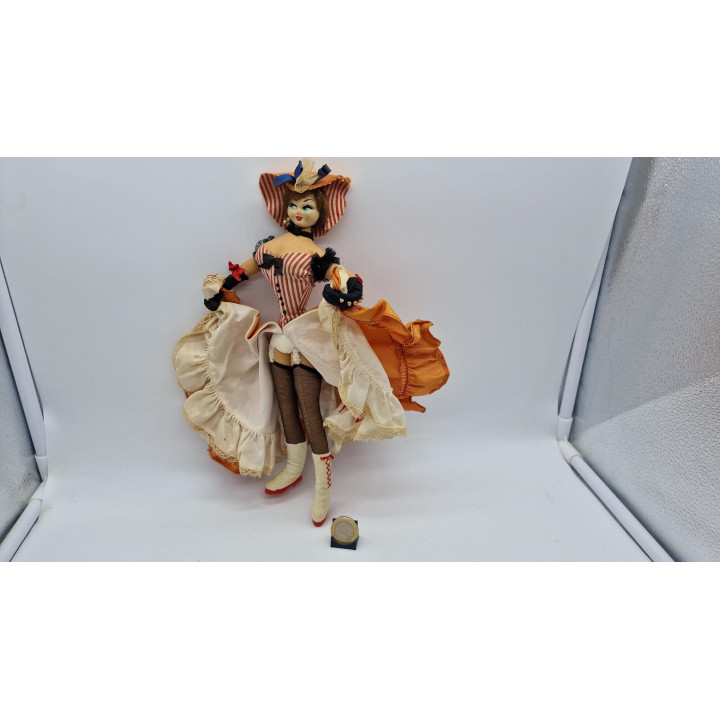 Poupée Danseuse de French Cancan Vintage 1960