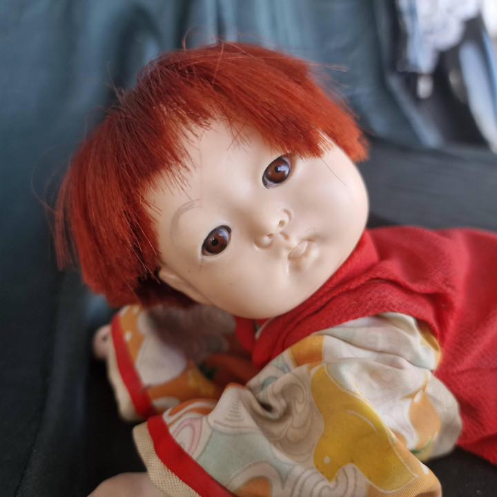 Vintage Japanse Haibai Pop Jaren 50 - Shōwa Kruipende Baby
