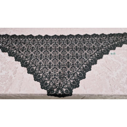 Mantilla Española Vintage Siglo XX | Encaje Negro Floral