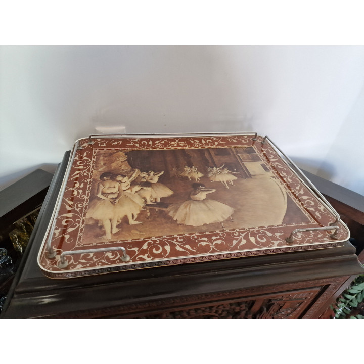 1960s Mid-Century Degas Bed Tray | Vintage Folding Breakfast Tray