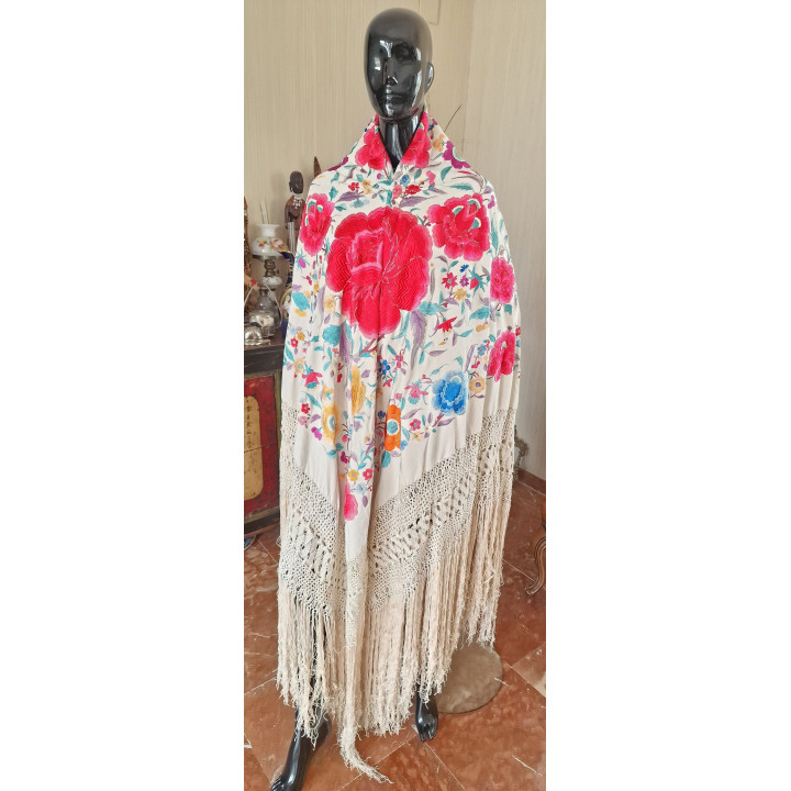 Mantón de Manila Original Época Isabelina - Siglo XIX