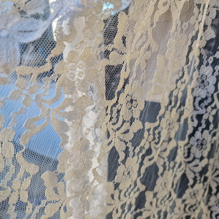 Mantilha Espanhola Vintage Anos 50, 100x260 cm