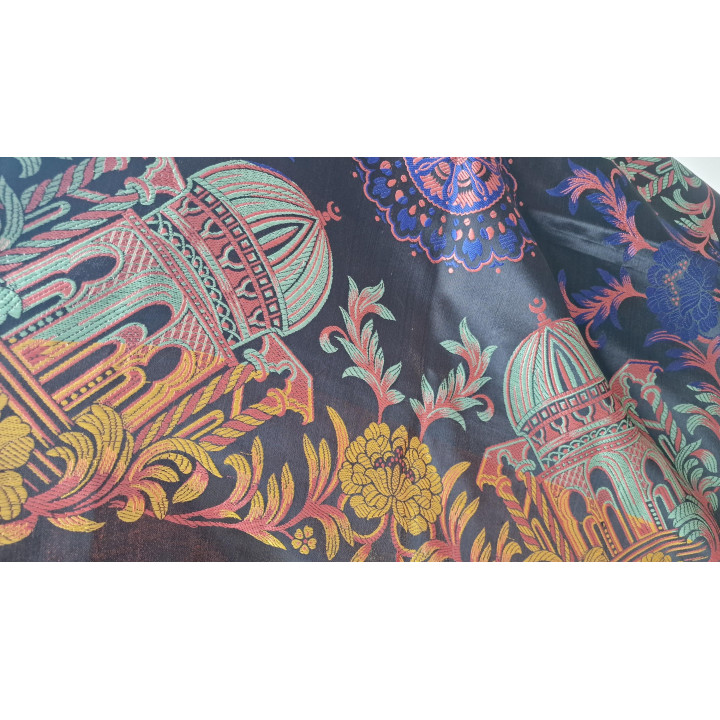 Manton de Piano Vintage 1940 Taj Mahal | Seda Artificial