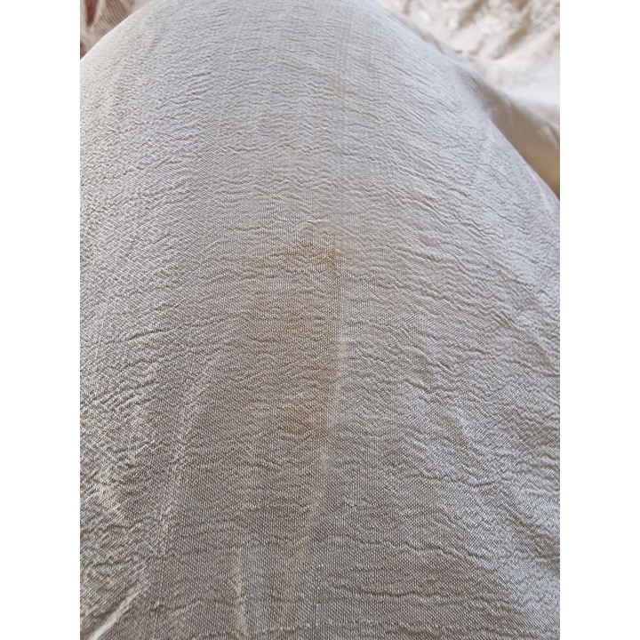 Antiker Manila-Schal (Isabelino) - Naturseide 19. Jhd.