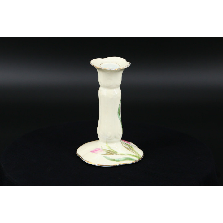 Alfred Lanternier Limoges Porseleinen Kandelaar 1920