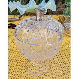 Porta Marmellata in Cristallo e Argento Sterling (1920)