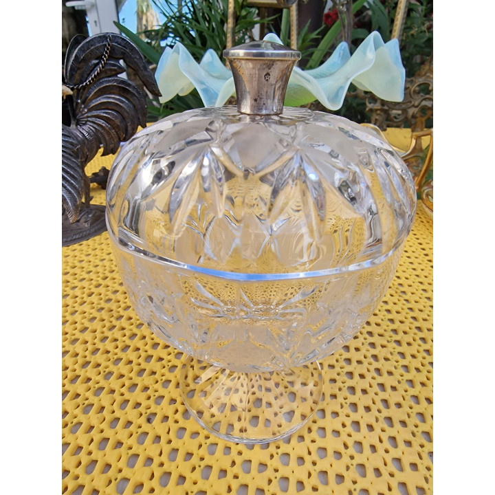 Porta Marmellata in Cristallo e Argento Sterling (1920)
