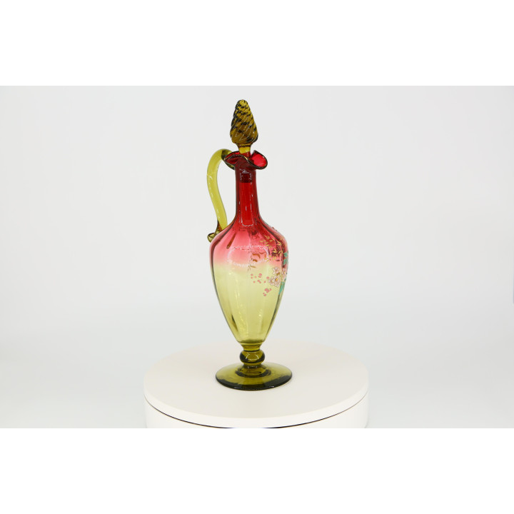 Art Nouveau Blown Glass Decanter c. 1900