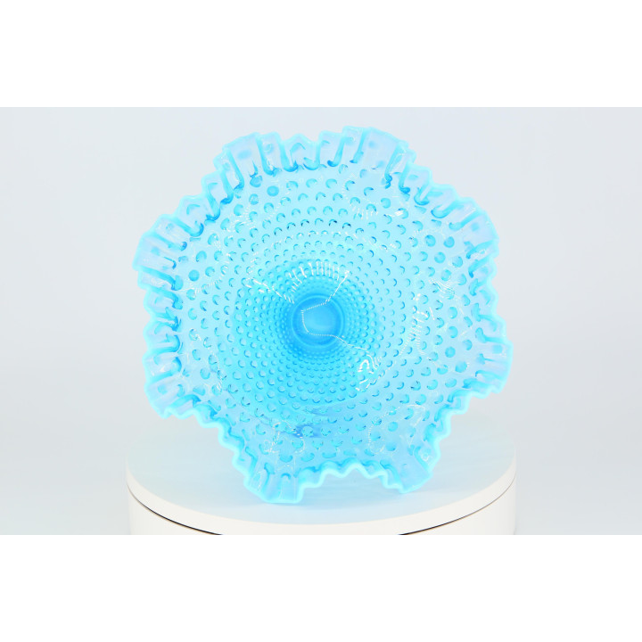 Misa Fenton Blue Opalescent Hobnail - Lata 50. XX w.
