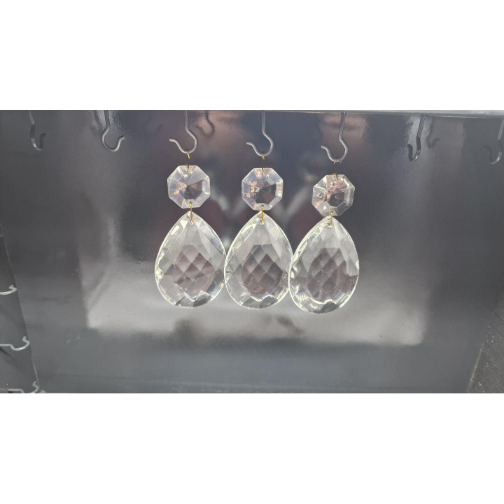 Pampilles en Verre d'Uranium 1930s | Restauration Lustre