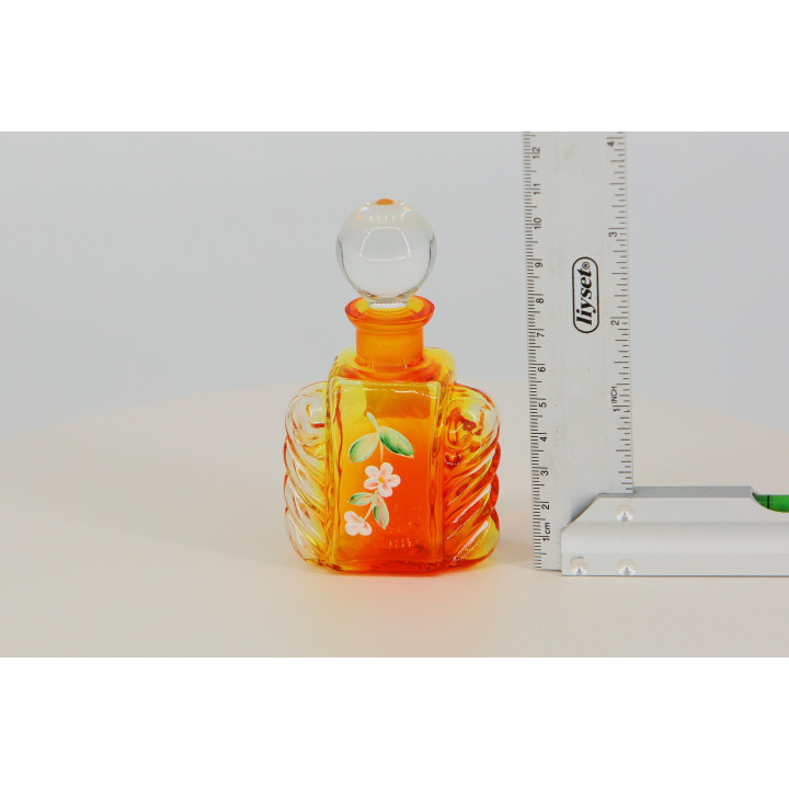 Frasco de Perfume Včelnička Vidro de Bohemia | Vintage 1980