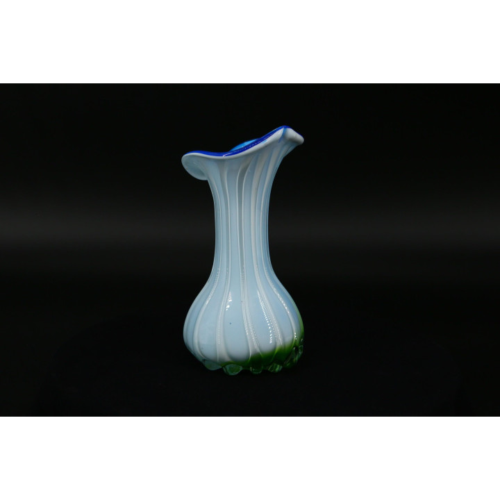 Vintage Opalglasvase 1930er Jahre | Mundgeblasenes Kunstglas