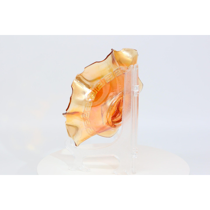 Fenton Marigold Carnival Glass Horse Head Bowl 8.66"