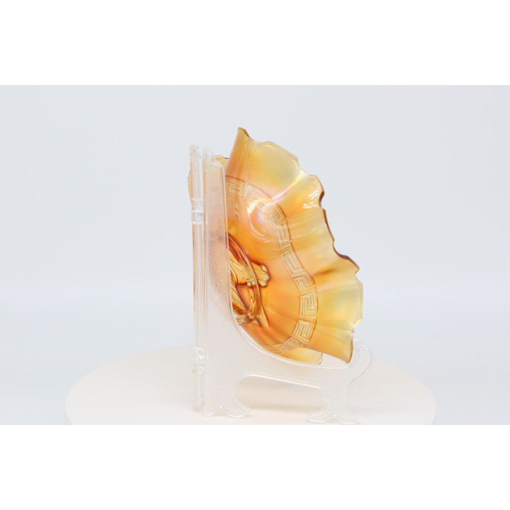 Иризирующее блюдо Fenton «Horse Head», 1950-е