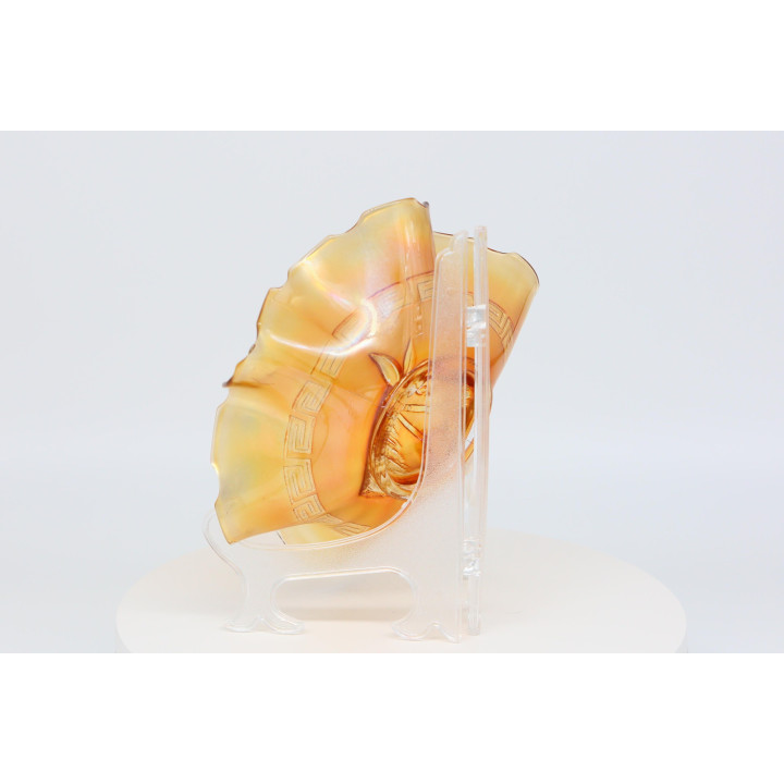Tigela Fenton Art Glass «Horse Head» Marigold
