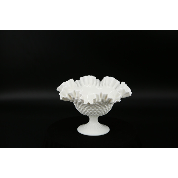 Fenton Hobnail Milchglas-Schale - Vintage 1950er Jahre