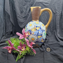 Art Deco Boch Frères La Louvière Ceramic Pitcher 1920s