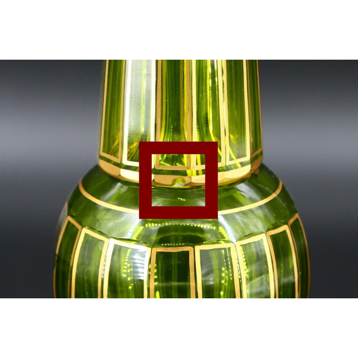 Антикварный прикроватный набор Baccarat Cannelures