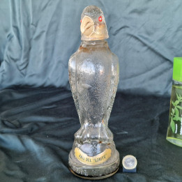 Vintage Spanish Glass Parrot Bottle - El Lorito 1950s