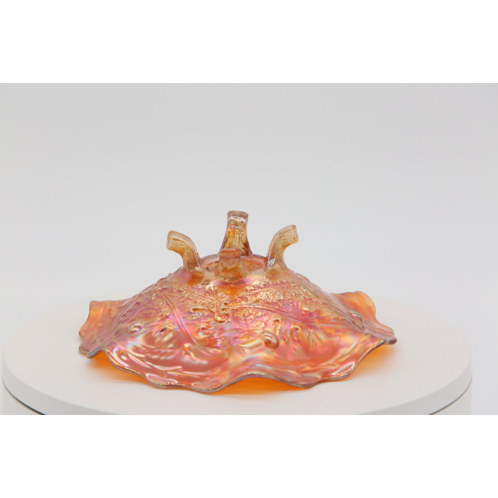 1950s Marigold Carnival Glass Iridescent Bowl