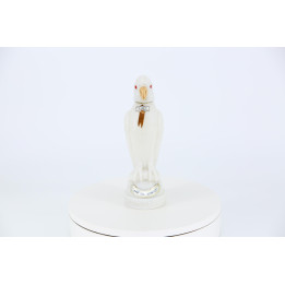 Vintage Anís del Lorito Parrot Bottle White Opaline Glass