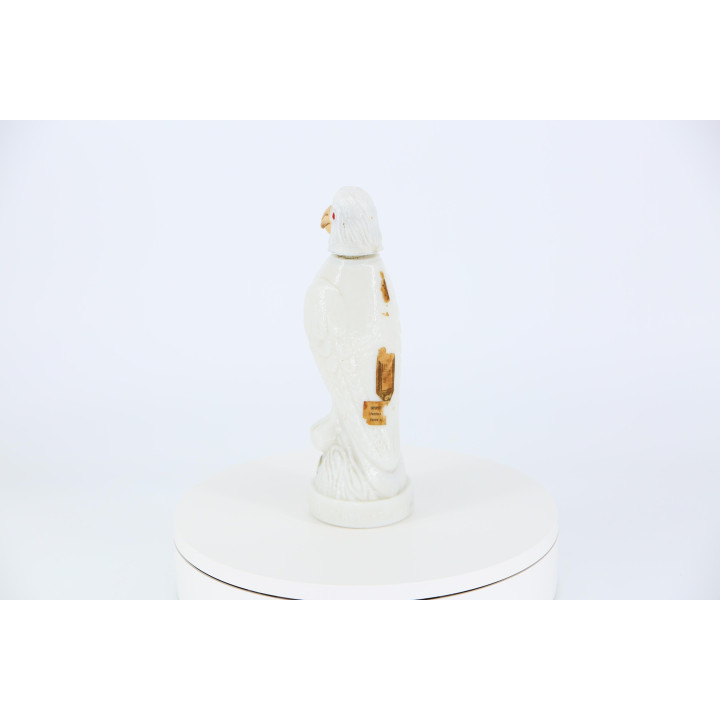 Bouteille Perroquet Anís del Lorito Verre Opalin Vintage