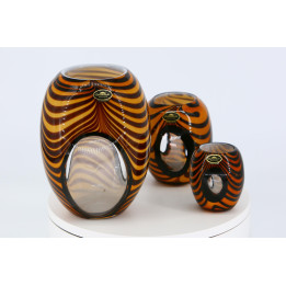 Conjunto 3 Peças Vidro Dreamlight Mediterrano - Anos 90