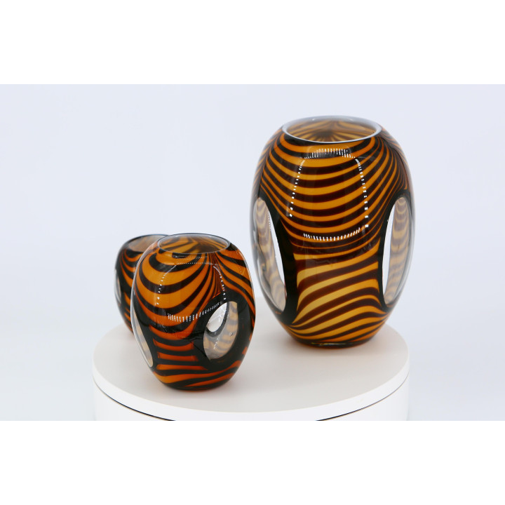 3er-Set Dreamlight Mediterrano Kunstglas - Gilde Handwerk