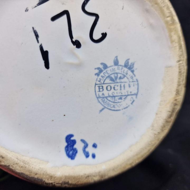 Jarra Art Déco Boch Frères La Louvière años 20