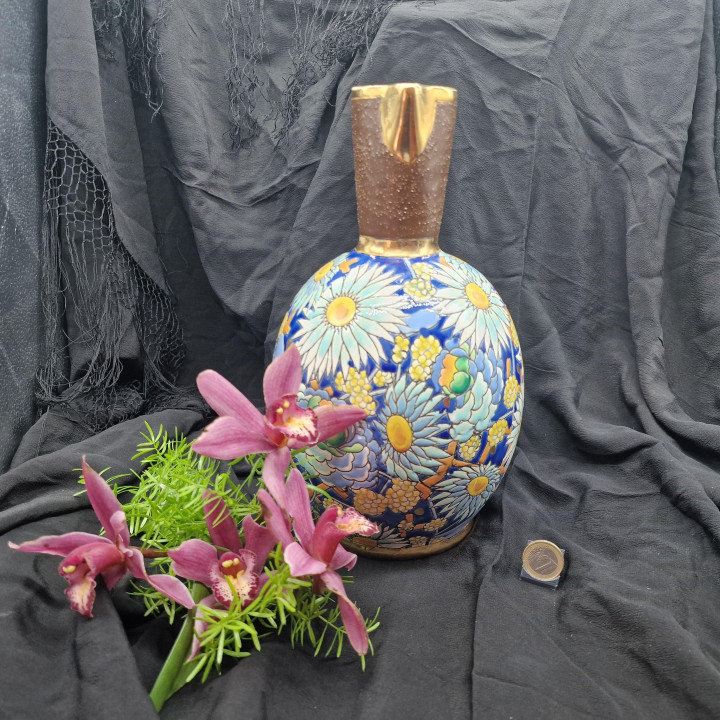 Art Deco Boch Frères La Louvière Ceramic Pitcher 1920s