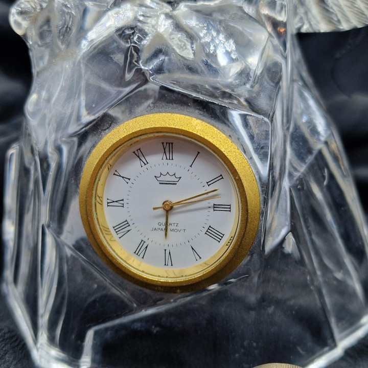 Vintage Kristallen Adelaar Tafelklok - Japan Quartz 1970