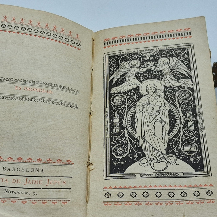 Pequeño Oficio del Domingo, libro de oración antiguo, siglo XIX