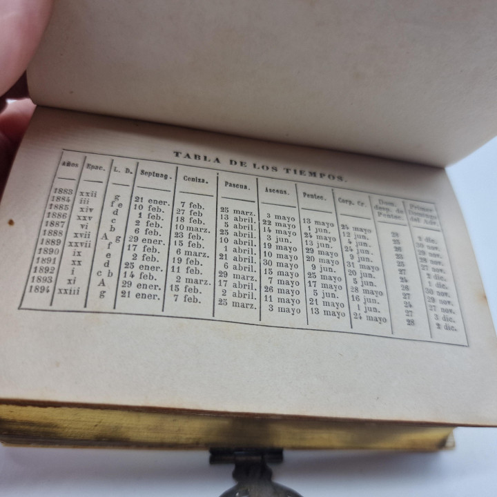 Antiek Novísimo Diamante Divino Boek 1883 | Parelmoer