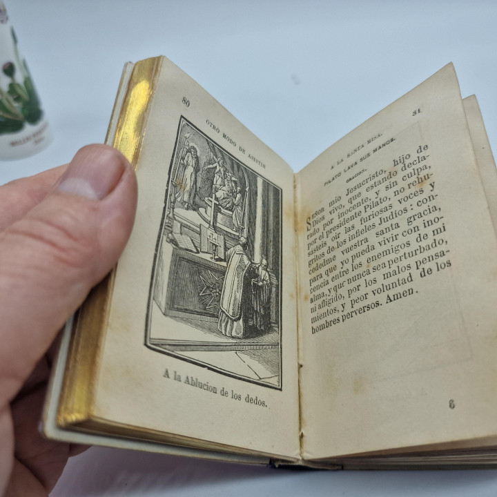 Livro Antigo Novísimo Diamante Divino 1883 | Madrepérola