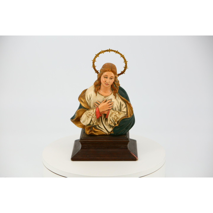 Buste de la Vierge Marie en plâtre (1990)