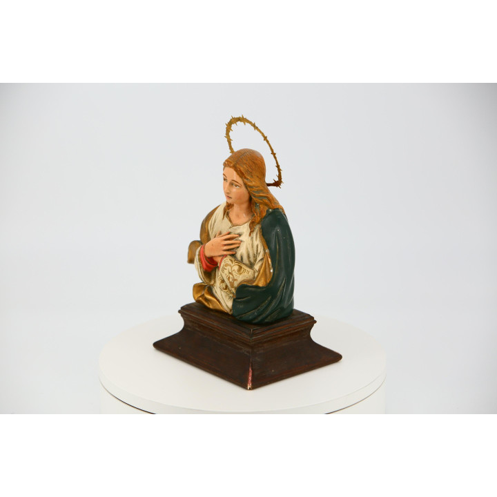 Buste de la Vierge Marie en plâtre (1990)