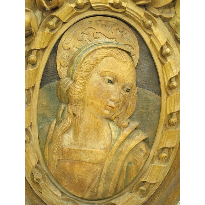 Bassorilievo Madonna in legno (1952) | Arte Sacra