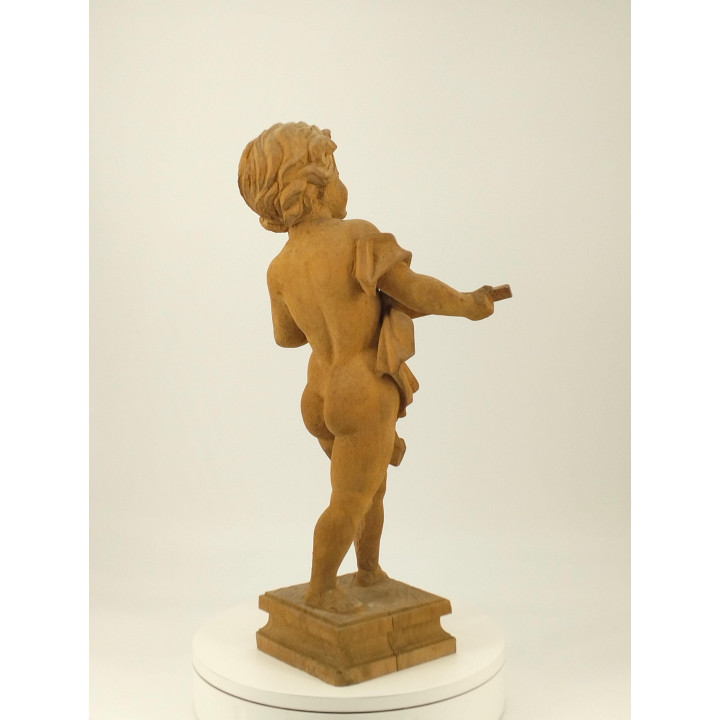 Escultura de Querubim em Madeira Século XIX | Putto