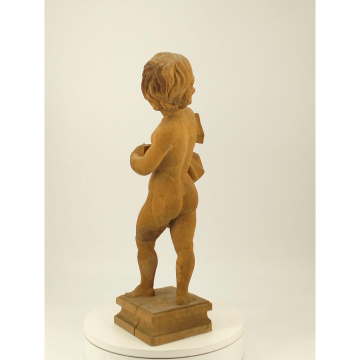 Escultura de Querubín en Madera Siglo XIX | Arte Sacro