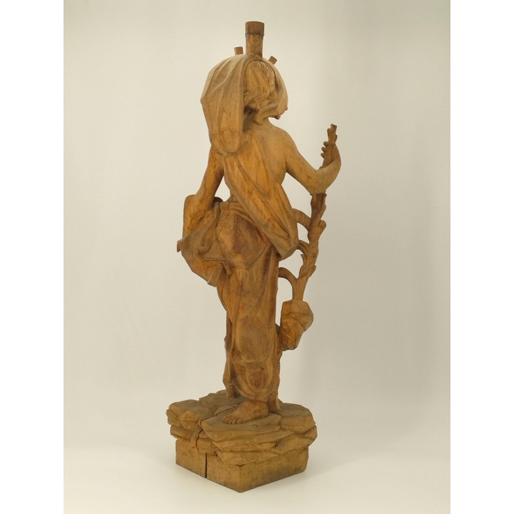 Escultura de Moisés em Madeira Século XIX - Arte Sacra