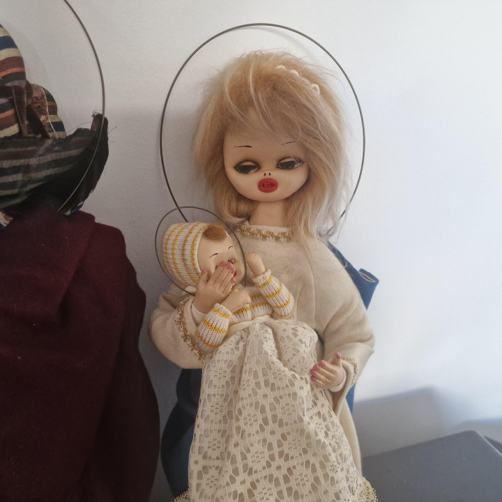 Vintage 1960s Nativity Scene - 3 Piece Set