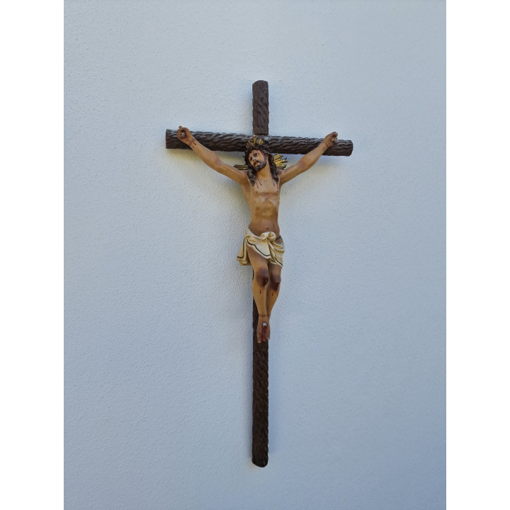 Crucifixo de Olot Anos 40 - Arte Sacra Espanhola