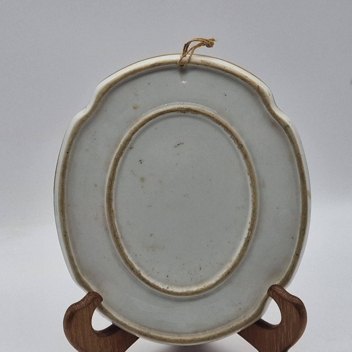 Placca Devozionale Ecce Homo Porcellana 1960 — Oro 24K
